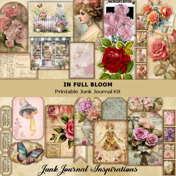 In Full Bloom Junk Journal Kit