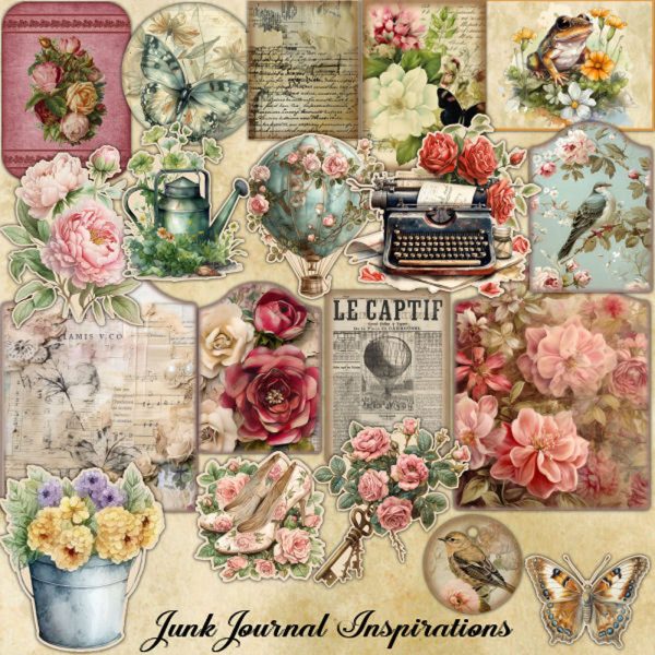 In Full Bloom Junk Journal Kit - Image 2