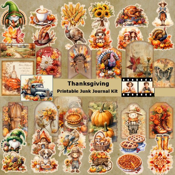 Thanksgiving Junk Journal Kit