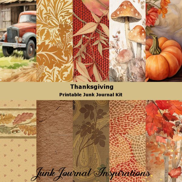Thanksgiving Junk Journal Kit - Image 2