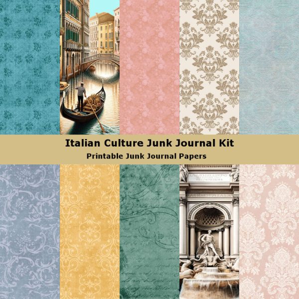 Italian Culture Junk Journal Kit - Image 2