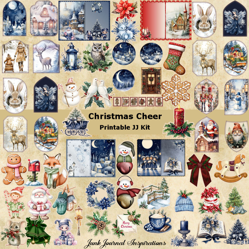 Christmas Cheer Junk Journal Kit
