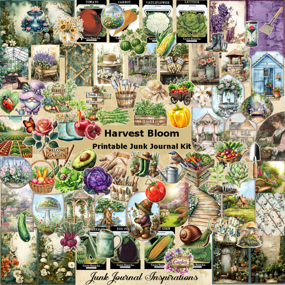 Harvest Bloom Junk Journal Kit