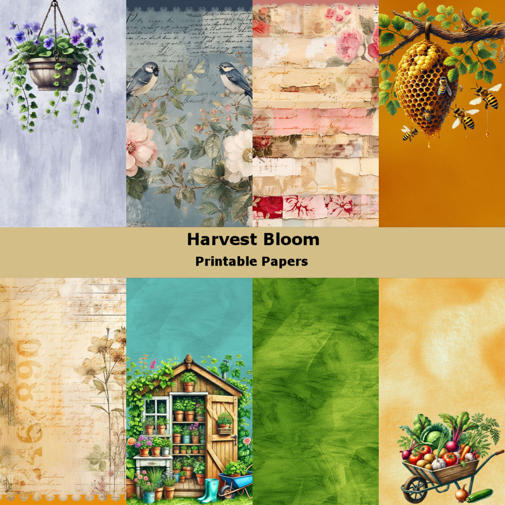 Harvest Bloom Junk Journal Kit - Image 2