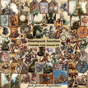 Steampunk Junction Junk Journal Kit