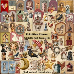 Primitive Charm Junk Journal Kit