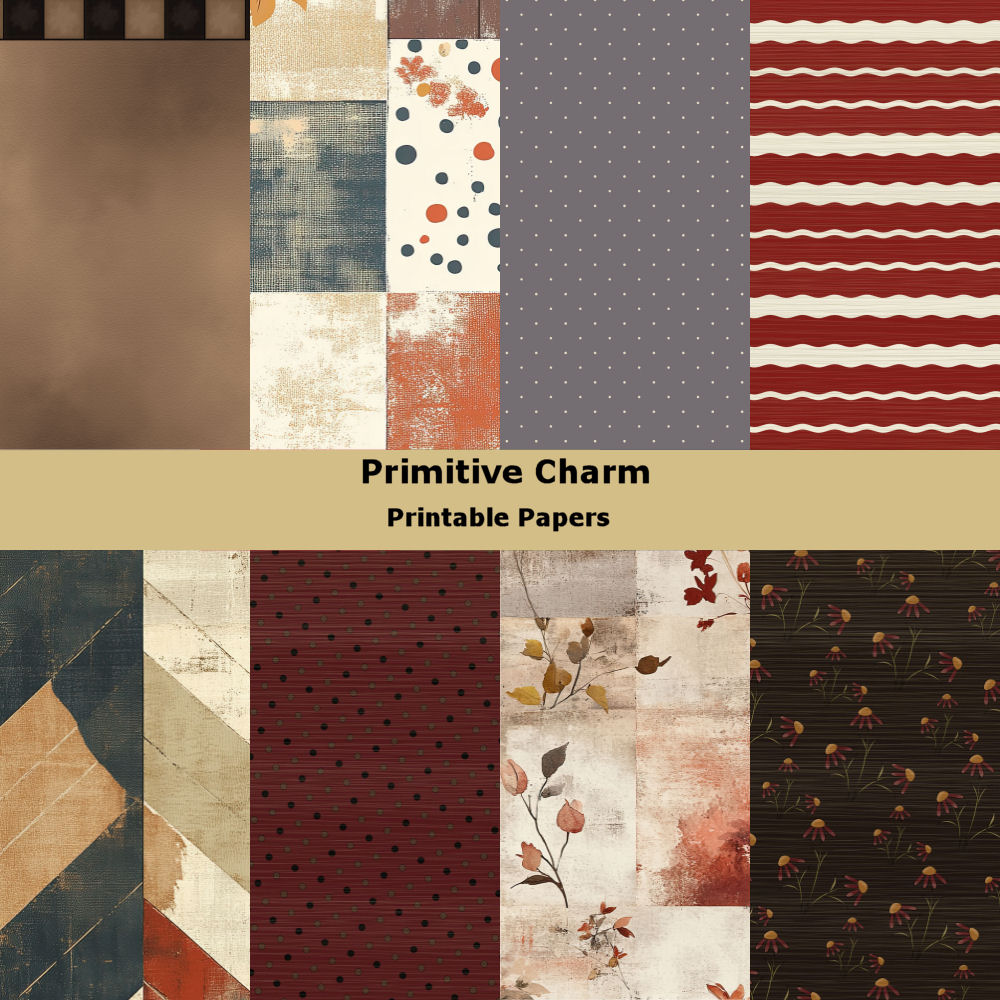 Primitive Charm Junk Journal Kit - Image 2