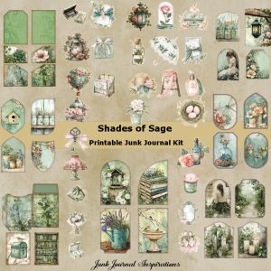 Shades of Sage Junk Journal Kit