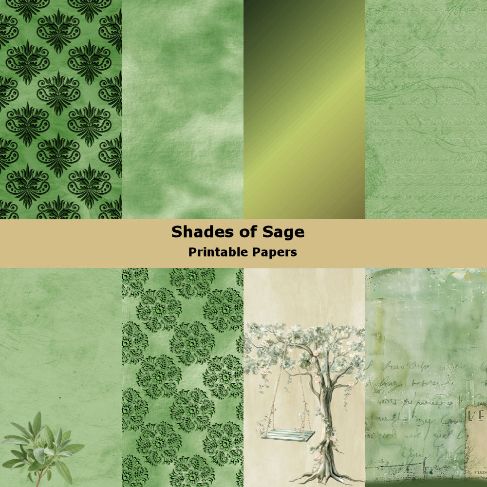 Shades of Sage Junk Journal Kit - Image 2