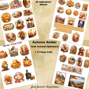 Autumn Amber Ephemera