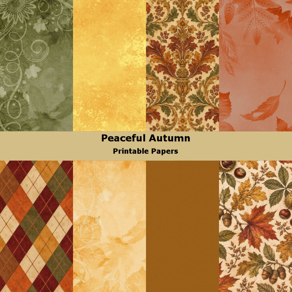 Peaceful Autumn Junk Journal Kit - Image 2